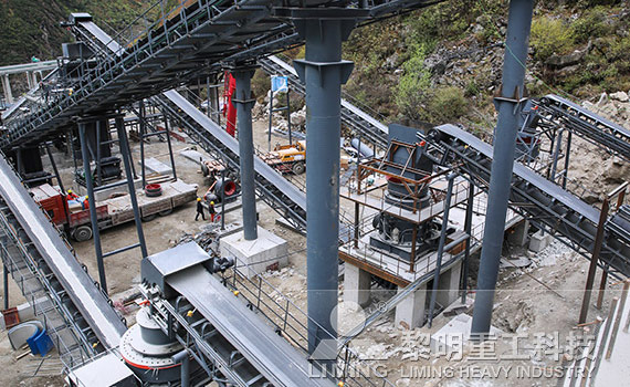 道路橋梁鐵路建設砂石生產(chǎn)線